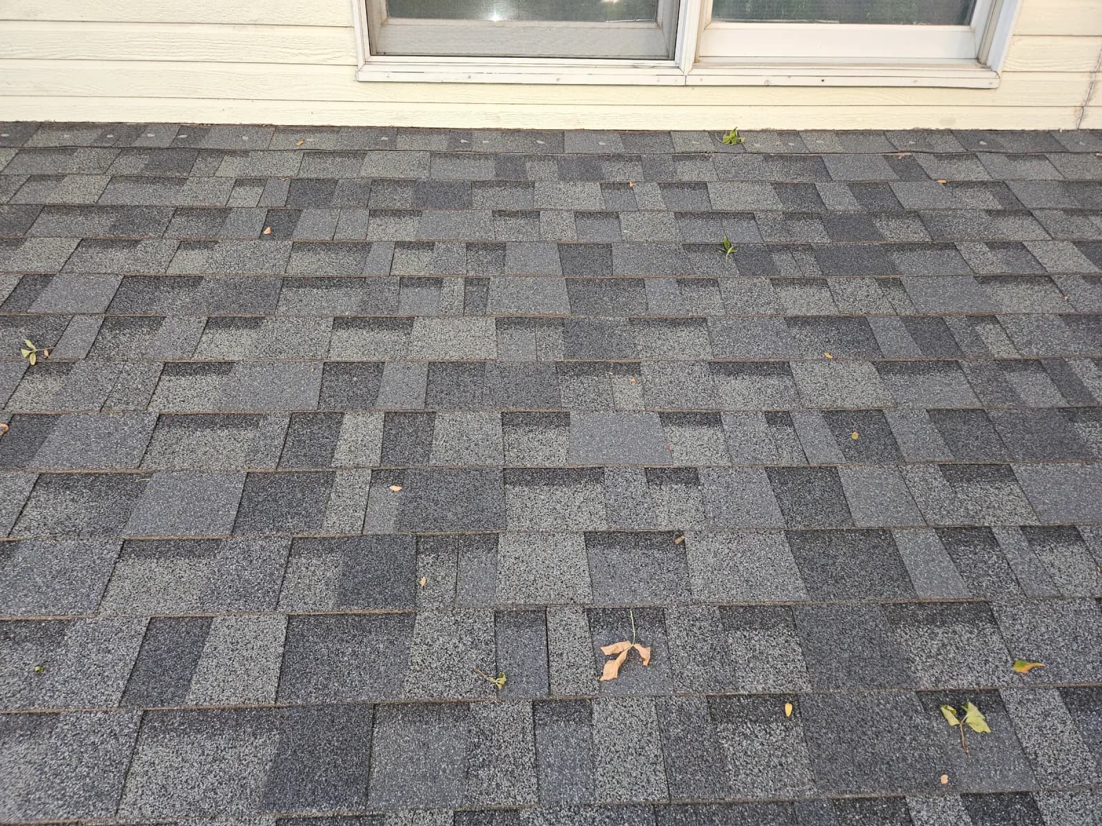 After: New decking and shingles on a covered patio