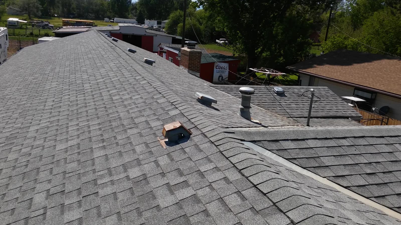 Before: Full tear-off and new architectural shingles