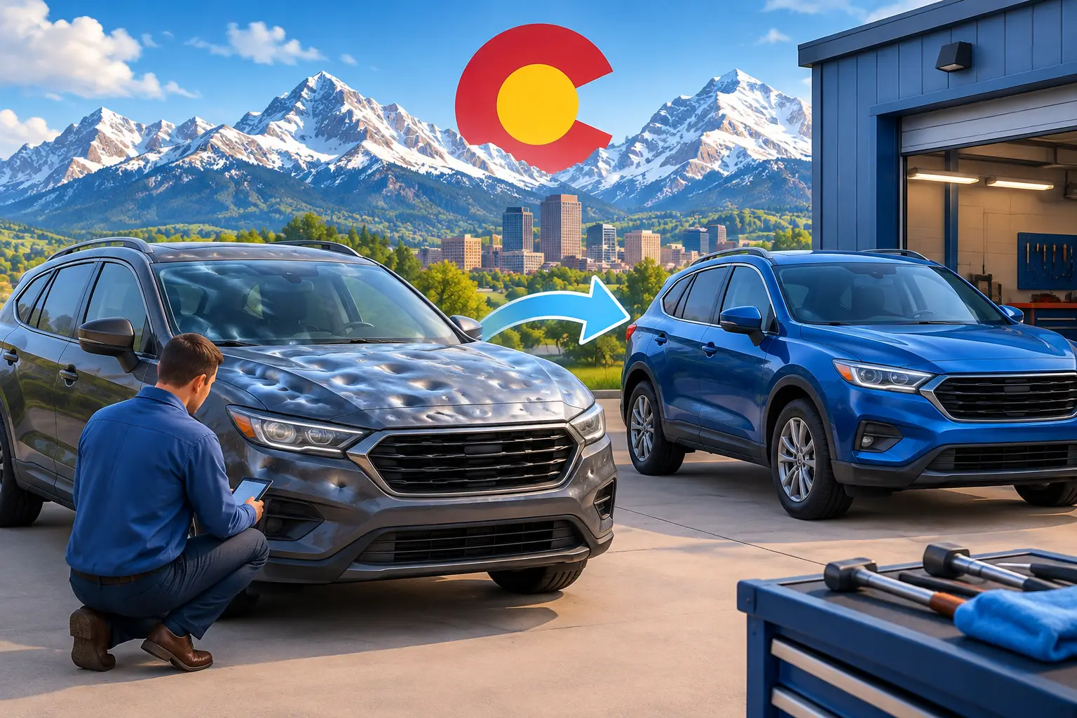 An Insurance Repair Example After Hail Damage