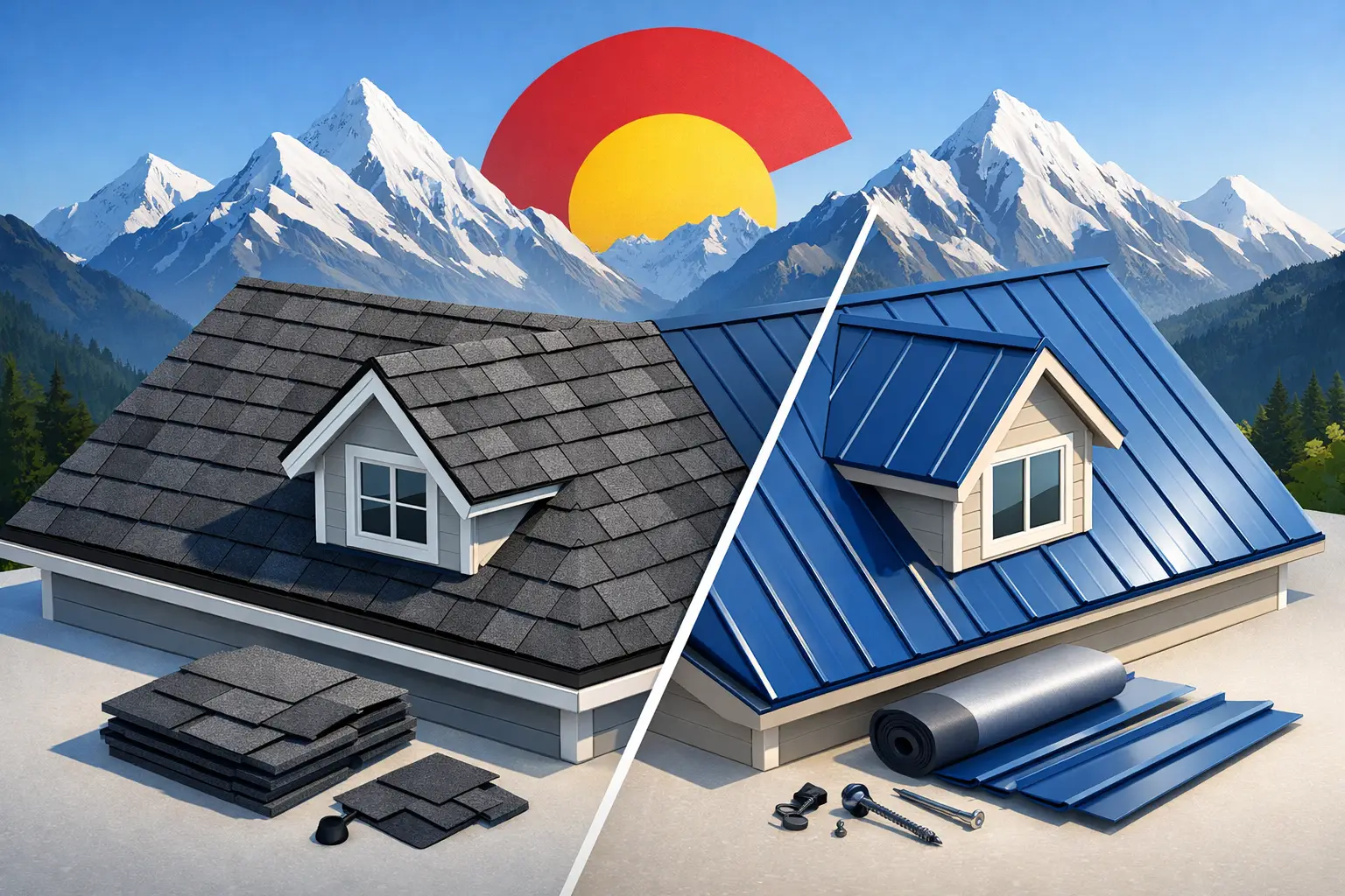 Asphalt Shingles vs Metal Roofing Compared